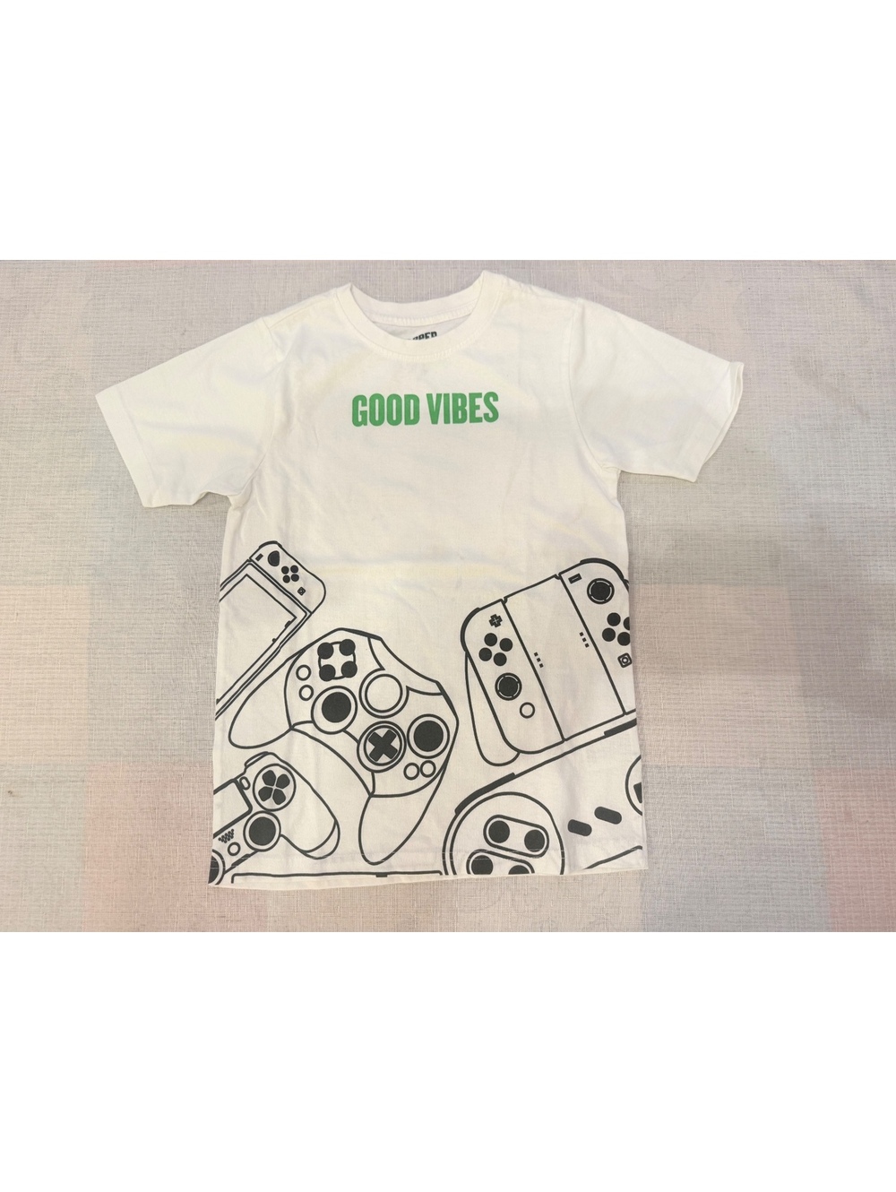 Copper Denim white Good Vibes gaming graphic T-shirt kids 8